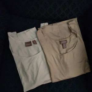 CHICO'S SHELLS LOT OF 2 (1 CREAM 1 BEIGE) CHICO'S SIZE 2